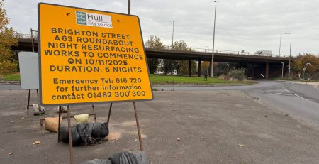 brighton-street: a63-roundabout-resurfacing-works  
